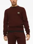 Шерстяной джемпер с логотипом DOLCE & GABBANA, красный - фото 5