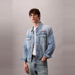 Calvin Klein Джинсовая куртка мужская, X6H-Denim Light Blue - фото 8