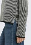 Джемпер TOM TAILOR PULLOVER MIT RUNDHALSAUSSCHNITT, Black/White Plaited Knit/Black - фото 4