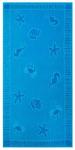 Пляжное полотенце Zollner 00000039, 100x1x200 см, синий - фото