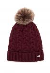 Шапка WITTCHEN WITH POM-POM, Bordeaux - фото