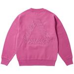 Свитер Palace Reverse P-3 Crew, Shock Pink - фото 2