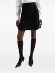 Dolce & Gabbana твидовая юбка мини, черный - фото 4