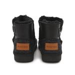 Нескользящие, водостойкие, теплые, среднего размера детские ботинки Budding, черный - фото 4