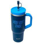 Кружка дорожная 900 мл Level Up Blue Night Qwetch - фото 2