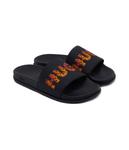 Шлепанцы мужские Hugo с логотипом бренда, черный - фото 3