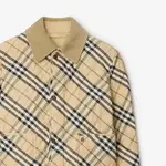 Винтажная клетчатая куртка Burberry, желтый - фото 8