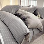 Antarctic Пододеяльник 150х200 см, плотный флис, полосатый серый - фото 5