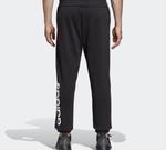 Брюки neo essentials linear tapered logo knit long pants black Adidas, черный - фото 2
