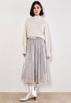 Юбка Apricot STUD METALLIC SHIMMER MIDI, Silver/Silver-Coloured - фото 2