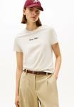 Футболка Tommy Hilfiger CLASSIC SCRIPT TEE, Heather Oatmilk/Beige - фото