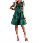 Платье-бэбидол Jane Holiday мини в зеленом цвете Mudpie - фото 5