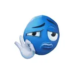 Fluffy bear Плюшевый кулон Abstract Little Blue Bean высотой 10 см - фото