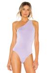 Боди superdown Devonne One Shoulder, лавандовый - фото 2