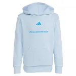 Толстовка adidas Slogan Fleece, синий - фото