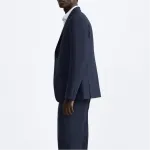 Деловой костюм мужской синий Zara, синий - фото 5