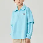 Свитшот школьный Asics, Спокойный синий - фото 5