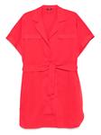 LIU JO платье-рубашка мини, красный - фото
