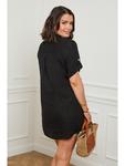Платье Curvy Lady Leinen, черный - фото 2