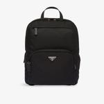 Рюкзак Prada тканый с логотипом, черный - фото