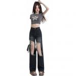 Джинсы женские HELEH, BLW9910 Ностальгический синий [Звездное небо] - фото 5