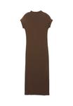 Платье PULL&BEAR MOCK NECK MIDI, Brown - фото 6