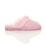 Тапочки на плоском каблуке AJVANI, розовый - фото 2