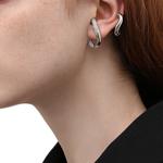 Swarovski Dextera Element клипсы-серьги женские white - фото 6