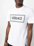 Футболка с вышитым логотипом VERSACE, белый - фото 5