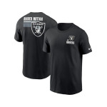 Мужская черная футболка Las Vegas Raiders Blitz Essential Nike, черный - фото