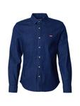Рубашка Slim Fit на пуговицах LEVI'S  BATTERY, синий деним - фото