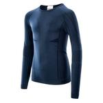 Базовый слой с длинным рукавом HI-TEC Hikro JRB, синий - фото 3