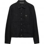 Куртка деним Chevron PRADA, черный - фото