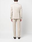 Tonello костюм с двубортным пиджаком, нейтральный - фото 4