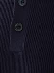 Brunello Cucinelli рубашка поло в рубчик, синий - фото 3
