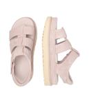 Кожаные сандалии с золотым ремешком Ugg, коричневый - фото 4