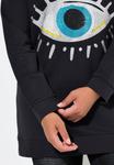Толстовка WITH DECORATIVE EYE PATTERN Angel of Style, черный - фото 2