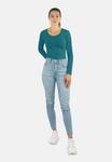 Топ Normani Long sleeved top, Petrol/Teal - фото
