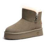 Зимние ботинки женские V, цвет Chestnut - фото