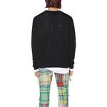 Свитер из шерсти с вышитым логотипом Acne Studios, черный - фото