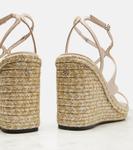 Ayla 110 кожаные мокасины на платформе металлик Jimmy Choo, Soft Gold - фото 5