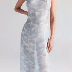 Skims Слиповое платье Women's BLUE QUARTZ CLOUD PRINT/Blue Quartz Cloud Print - фото 5