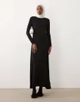 Черное платье с длинными рукавами IAAL - фото