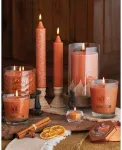 Большая свеча в стеклянной банке с ароматом сидра Root Candles, rust - фото 4