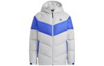 Пуховик мужской серый Adidas, серый - фото