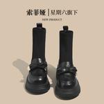 Черные женские ботильоны SAFIYA, коричневый - фото 4