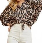 Natasha Tunic Top In Black Mocha ANDREE BY UNIT - фото 2