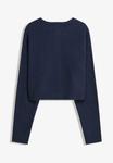 Кардиган Bershka SOFT TOUCH BUTTONED, Dark Blue - фото 5
