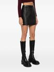Patou стеганая мини-юбка А-силуэта, черный - фото 3