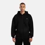 SMILODOX Мужская толстовка с капюшоном на молнии Cedrik Black - фото